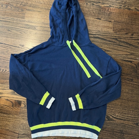 cashmere/cotton blend Knit Hoodie Sweater Whisper by Brodie - Picture 1 of 4